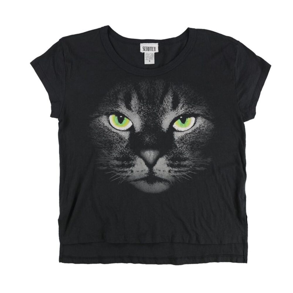 Scratch Womens Cat Graphic T-Shirt, NWT